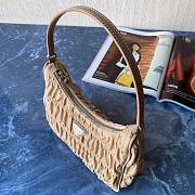 Prada Nylon And Saffiano Leather Mini Bag Beige | 1NE204 - 4