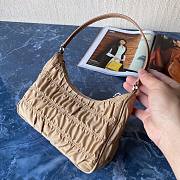 Prada Nylon And Saffiano Leather Mini Bag Beige | 1NE204 - 5
