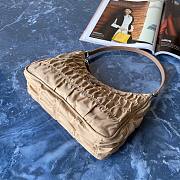 Prada Nylon And Saffiano Leather Mini Bag Beige | 1NE204 - 6
