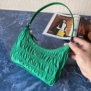 Prada Nylon And Saffiano Leather Mini Bag Green | 1NE204 - 1