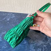 Prada Nylon And Saffiano Leather Mini Bag Green | 1NE204 - 2