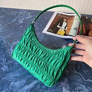 Prada Nylon And Saffiano Leather Mini Bag Green | 1NE204 - 4
