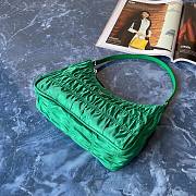 Prada Nylon And Saffiano Leather Mini Bag Green | 1NE204 - 5