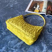 Prada Nylon And Saffiano Leather Mini Bag Yellow | 1NE204 - 4
