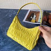 Prada Nylon And Saffiano Leather Mini Bag Yellow | 1NE204 - 6