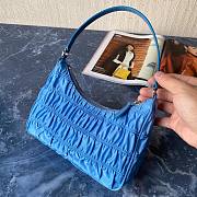 Prada Nylon And Saffiano Leather Mini Bag Blue | 1NE204 - 4