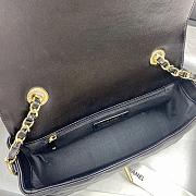 Chanel mini flap bag smooth leather black | AS2058 - 6