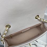 Chanel mini flap bag smooth leather light purple | AS2058 - 5