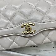 Chanel mini flap bag smooth leather light purple | AS2058 - 6