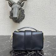 Fendi Baguette chain black leather bag 19cm | 8BR783 - 3