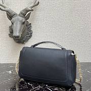 Fendi Baguette chain black leather bag 27cm | 8BR783 - 3