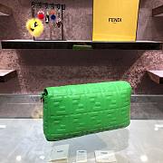 Fendi Baguete green leather bag 32cm | 8BR600 - 2