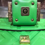 Fendi Baguete green leather bag 32cm | 8BR600 - 5
