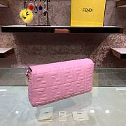 Fendi Baguete pink leather bag 32cm | 8BR600 - 3