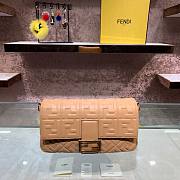 Fendi Baguete beige leather bag 32cm | 8BR600 - 1