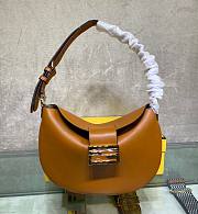 Fendi Croissant Brown leather bag | 8BR790 - 1