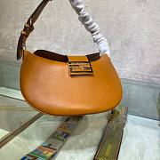 Fendi Croissant Brown leather bag | 8BR790 - 3