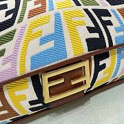 Fendi Baguette Multicolor embroidered canvas bag | 8BR600 - 5