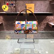 Fendi Baguette Multicolor embroidered FF canvas bag - 1