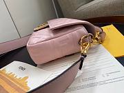 Fendi Baguete pink leather bag 26cm | 8BR600 - 6