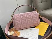 Fendi Baguete pink leather bag 26cm | 8BR600 - 3