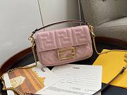 Fendi Baguete pink leather bag 19cm | 8BR600 - 1