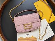 Fendi Baguete pink leather bag 19cm | 8BR600 - 2