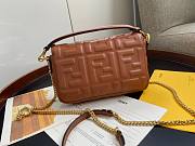 Fendi Baguete brown leather bag 19cm | 8BR600 - 2
