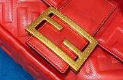 Fendi Baguete red leather bag 26cm | 8BR600 - 2