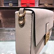 Fendi Baguette white full grain leather bag 32cm - 2