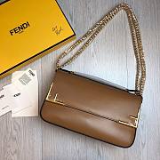 Fendi Baguette brown vintage chain bag 28cm - 3