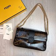 Fendi Baguette black vintage chain bag 28cm - 1
