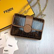 Fendi Baguette brown vintage chain bag 19cm - 2
