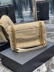 YSL Niki Medium In Suede Deep Beige | 6331581 - 4