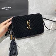 YSL LOU CAMERA BAG IN QUILTED LEATHER BLACK GOLD 23CM | 520534 - 1