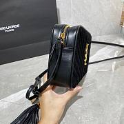 YSL LOU CAMERA BAG IN QUILTED LEATHER BLACK GOLD 23CM | 520534 - 6