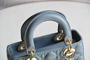 Dior Lady My AbcDior Lambskin Bag Blue | M0538 - 5