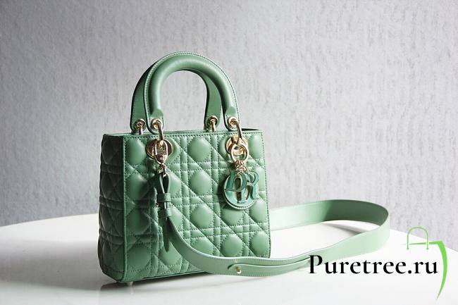 Dior Lady My AbcDior Lambskin Bag Green | M0538 - 1