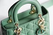 Dior Lady My AbcDior Lambskin Bag Green | M0538 - 5