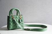 Dior Lady My AbcDior Lambskin Bag Green | M0538 - 6