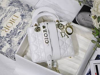 Dior Lady My AbcDior Lambskin Bag White | M0538