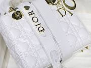 Dior Lady My AbcDior Lambskin Bag White | M0538 - 6