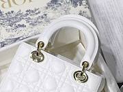 Dior Lady My AbcDior Lambskin Bag White | M0538 - 2