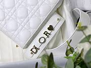 Dior Lady My AbcDior Lambskin Bag White | M0538 - 3