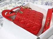 Dior Lady My AbcDior Lambskin Bag Red | M0538 - 6