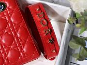 Dior Lady My AbcDior Lambskin Bag Red | M0538 - 5