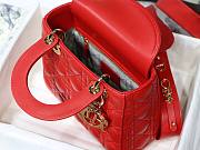 Dior Lady My AbcDior Lambskin Bag Red | M0538 - 4