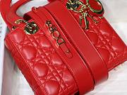 Dior Lady My AbcDior Lambskin Bag Red | M0538 - 3