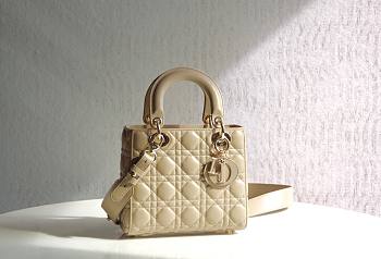 Dior Small Lady My AbcDior Lambskin Bag Pink | M0538