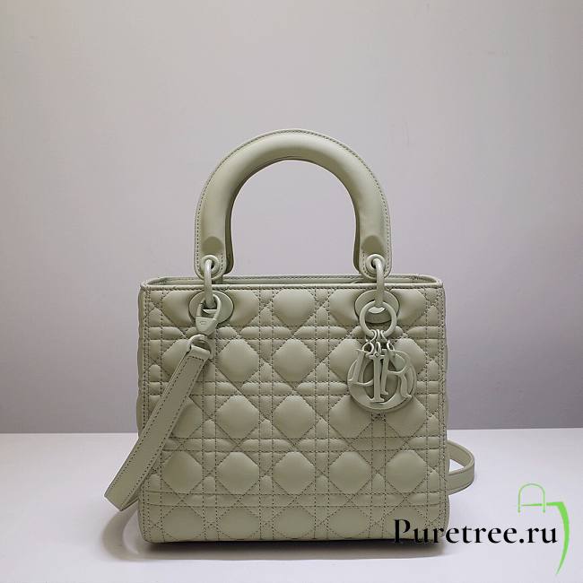 Dior Lady My AbcDior Lambskin Bag Gray 24cm | M0538 - 1